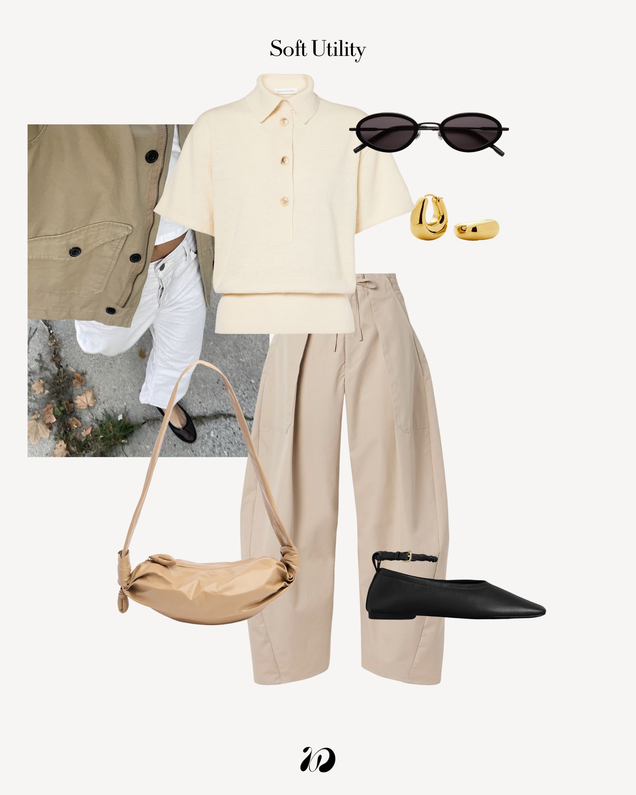 Everyday fashion styling with a soft utility twist
